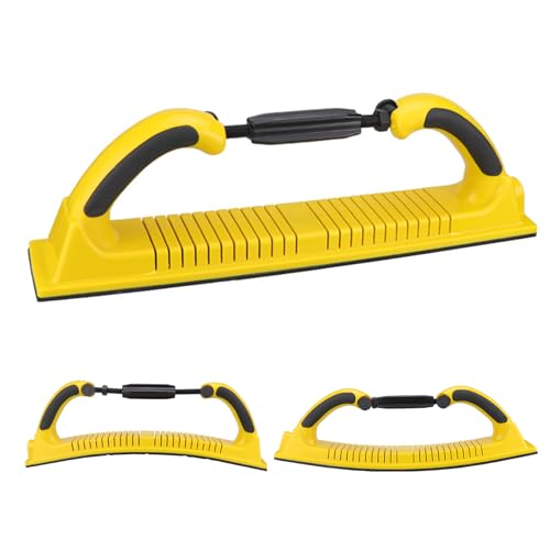 Adjustable Radius Flex Longboard Hand Sanding File Block, 70 X 400mm Hand Sander Dust Extraction Sanding Block with Backing for Automotive Flocking Sticky