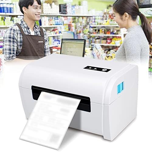Maszyna do robienia etykiet drukarka termiczna Bluetooth szybka 160 mm/s 203 DPI USB kompatybilna z iOS Android 110 mm szerokość druku maksymalna średnica rolki 135 mm