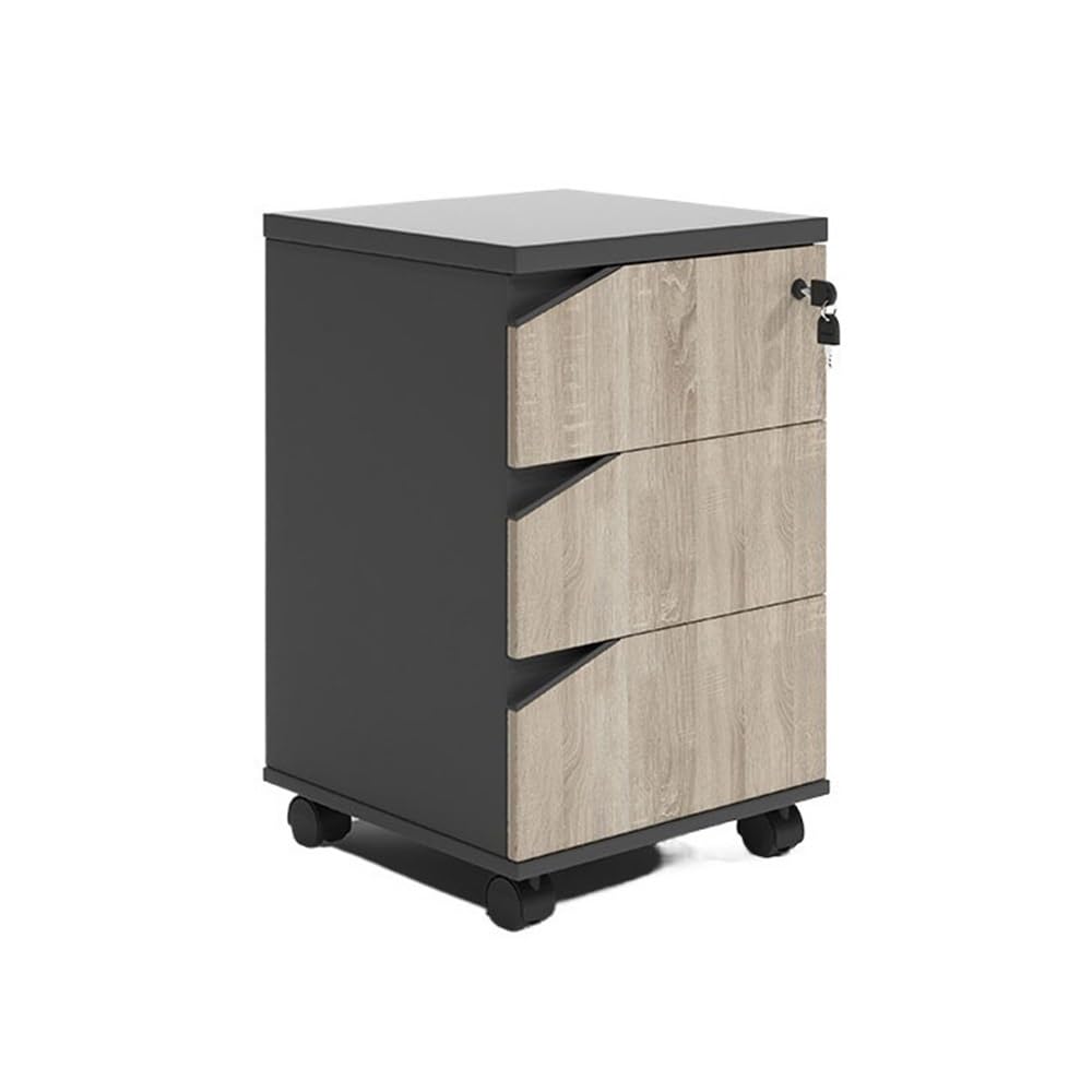 Aioneer File Cabinet Wooden Under Desk File Cabinet Office Cabinet Storage Cabinet Data Cabinet Office Sideboard Ing Drawer Short Cabinet Filing Cabinet-Natural