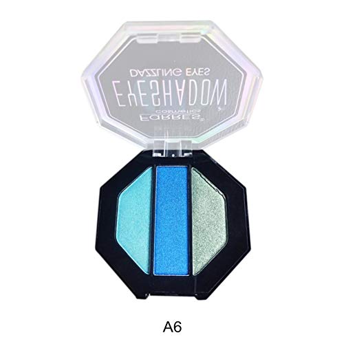 ARTIFUN Paleta de Sombra de Ojos de Tono frío Polvo de Rubor Duradero Paleta de Sombra de Ojos de Larga Duración