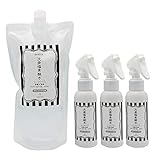 なかちゃん 弱酸性 除菌スプレー 100ml次亜塩素酸水ボトル 3本 1L詰め替えパウチセット 業務用 肌に優しい