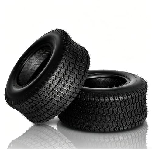 Bonnlo 20x8.00-10 Lawn Mower Tires Set of 2 4PR Turf Tire Lawn & Garden Tires Compatible With Most Lawn & Garden Utility Vehicles Tubeless