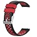 Fit for Samsung Galaxy Watch Active 2 40mm/ 44mm Watch Bands, Garmin Vivoactive 3 Music Bands, 20mm Quick Release Silicone Band Straps Wristbands for Galaxy Watch 42mm Women Men (Red)
