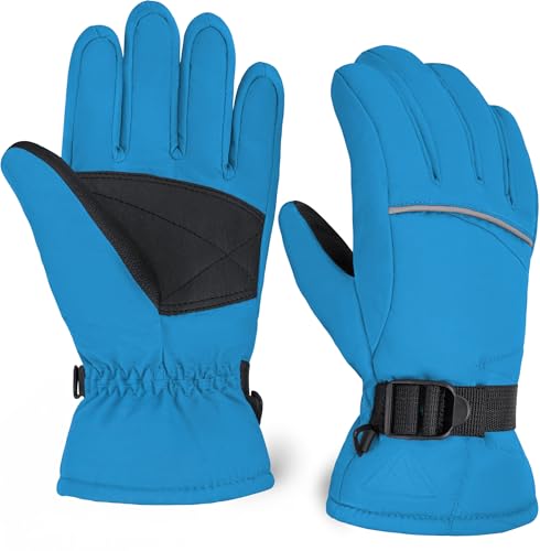 Tough Outdoors Kids Snow Gloves - Ski & Snowboarding Waterproof Insulated Winter Gloves for Girls, Boys & Toddlers