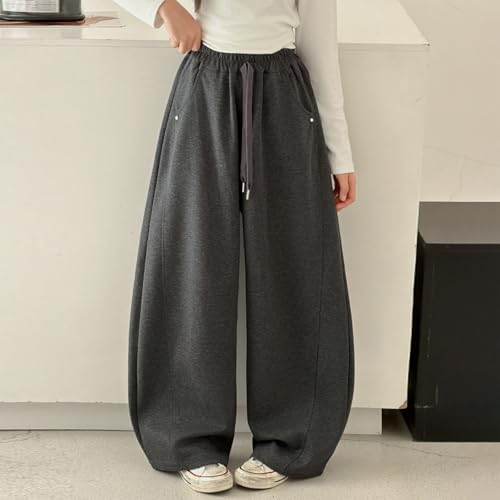 Pantalones de pierna recta de punto suave con caída elegante para niños 2