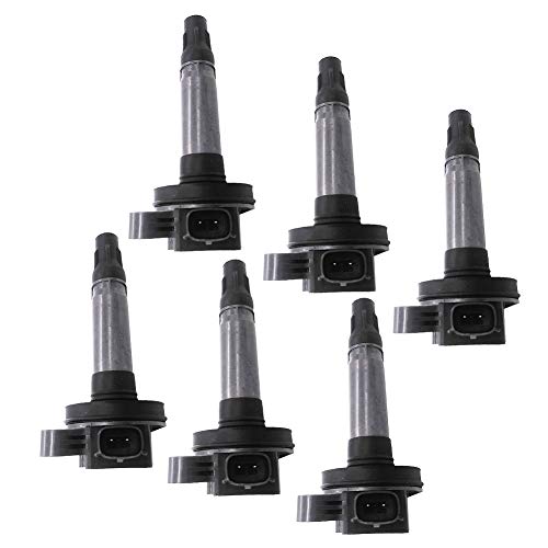 GERMBAN UF553 Set of 6pcs Ignition Coils Fits for Ford Edge Flex Fusion Mustang Taurus for Lincoln MKS MKT MKK MKZ for Mazda 6 CX-9 for Mercury Sable 3.5L 3.7L 7T4Z-12029-E
