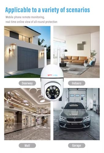 smars 3 MP Full HD WiFi IP PTZ Camera | Motion Detection | 360° Pan & Tilt | 2 Way Talk | Color Night Vision | IP66 Waterproof | Multiple User View... - Image 6