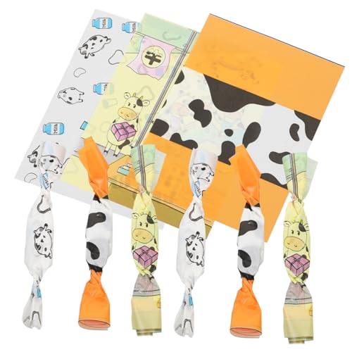 Abaodam 300 Piezas Papel De Bolsas De Papel para Galletas Envasado De Alimentos Contenedores De Papel De Aluminio Envoltorios De Trufa Bolsas Transparentes para Fiestas Papel De Oro