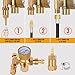 BO WELD Argon CO2 Regulator Flow Meter Gas Regulator with 6.8ft Gas Hose for TIG MIG Welder