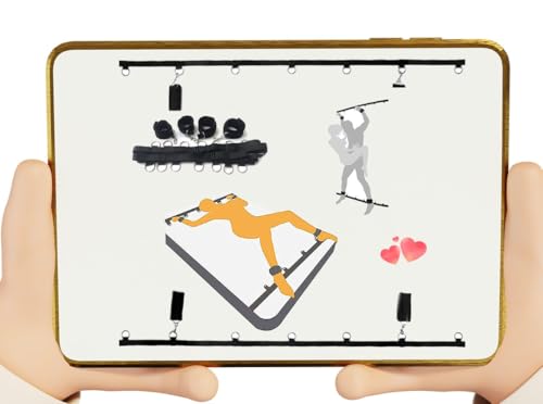 Yoga Exercise Sleep Aid Bed Fixation Strap, Home Yoga Kit with Adjustable Exercise Tools, Couple Gift - Q