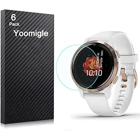 Yoomigle 6 Pack Compatible with Garmin Venu 2S Screen Protector Film for Garmin Venu 2S Smart Watch Screen Protectors Foils Screen Cover Crystal Clear HD Anti-Scratch Anti-Fingerprint Cover