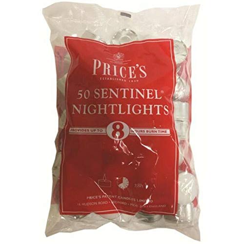 Bargainstore Price's SE006028 Kaarsen Sentinel Nachtlampjes Pack 50 Thee Nachtverlichting Thee Ongeurende 50x 8 Uur Lange Burn Prijzen 8h