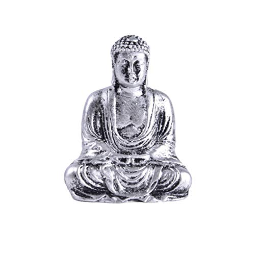 Vosarea Chinese Meditating Seated Buddha Statue Feng Shui Buddha Statue Figurine Home Desktop