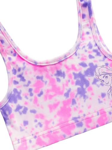 Image of BODYCARE Girls Crop Top with Cotton Spandex Sports | Double Layered & Non Wired |Full Coverage, Seamless, Racerback | Pack of 2 (Color & Print May Vary)