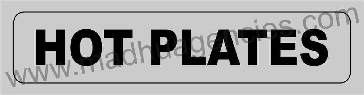 3mm ACP Sheet with Self Adhesive Grey Color - hot plates Signboard (12" X 3")
