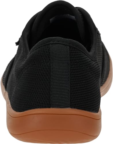 WHITIN Men's Wide Knit Barefoot Shoes Zero Drop Sole Minimalist Width Toe Box Size 10 10W Minimus Training Weightlifting Tenis Sneaker Black Gum 444
