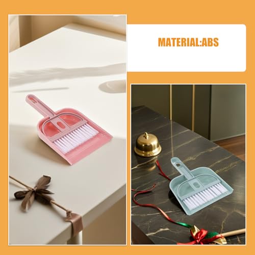 Healifty 9-teiliges Mini-Besen- und Kehrschaufel-Set für Haustier-Nest, Kleiner Tischbesen mit Handschaufel, Reinigungssatz für Schreibtisch und Auto-Innenraum – Bild 4