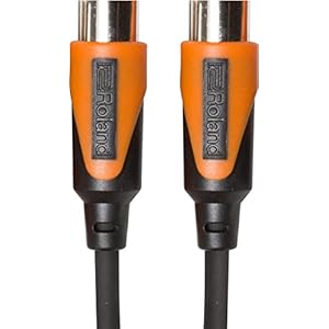 Roland Black-serie MIDI-kabel 1 Meter zwart