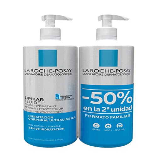 Cosmética femenina de la marca La roche posay, tratamiento corporal, lipikar Fluido 750 mililitros, 750 mililitros