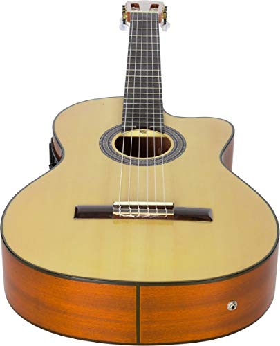 Guitare électro-classique 4/4 taille 39 pouces M-tunes MTCG11 Cutaway mtunes - Les Beatles, Paul McCartney, John Lennon, RIngo Starr, George Harrison Guitare électro-classique 4/4 taille 39 pouces M-tunes MTCG11 Cutaway mtunes – Image 5