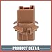 ACROPIX Turn Signal Light Bulb Socket No.9007560002 Lamp Socket for Toyota Sequoia 2008-2021 Plastic Brown (Set of 2) Car Parts