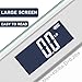 400lb / 180kg Digital Body Weight Bathroom Scale, High Precision Weighing Scale with Step-On Technology, Tempered Right Angle Glass Balance Platform and Backlight Display