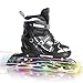 Tuko Kids Adjustable Roller Skates Boy Blades Illuminating Inline Skates (US Little Kid 12M/13M/1M)