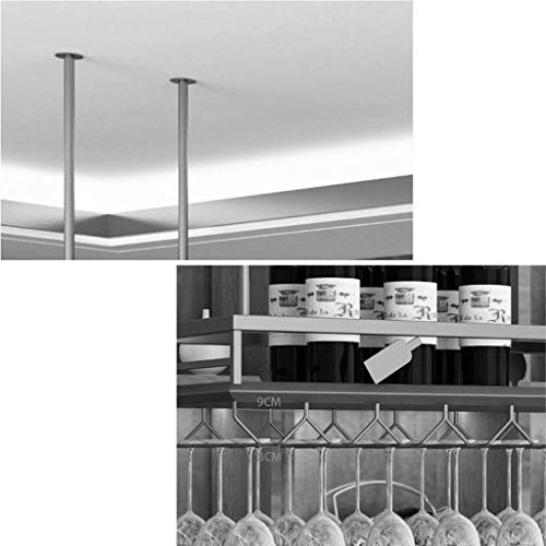 Étagère de décoration en acier inoxydable pour optimiser l'espace du bar - 6