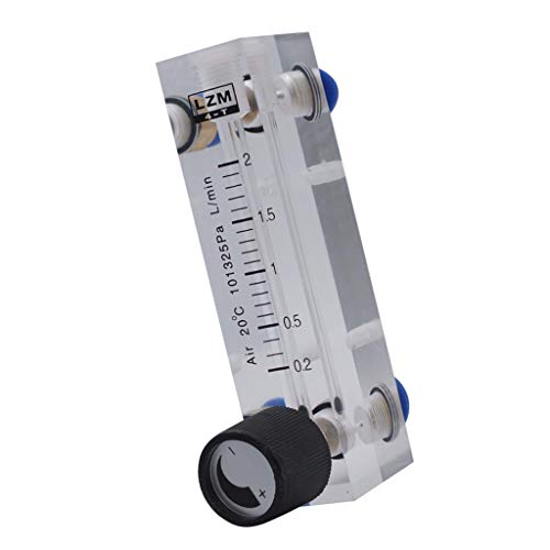 B Baosity 流量計 フローメーター ガス流量計 酸素空気流量計 パネル型 エア流量計, 0.2-2L