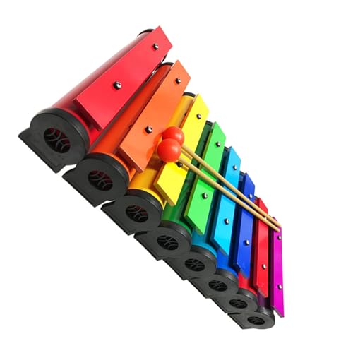 DABAUR Glockenspiel 8 Tone Brick Colorful Aluminum Plate Glockenspiel Xylophone Percussion Instrument