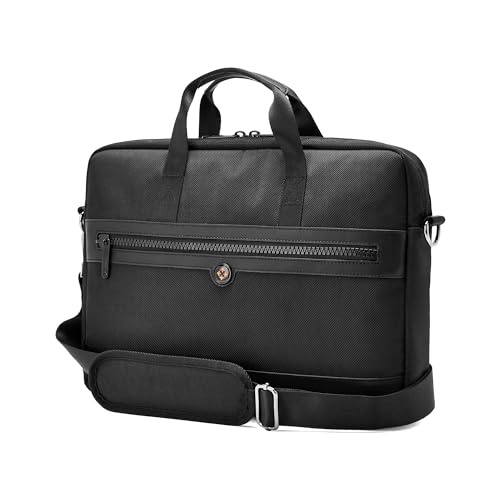 Image of Nasher Miles Briefcase & Messenger Bag | Lightweight PU & Polyester with Adjustable Strap, Fits Laptop | Ideal for Office & Travel | for Men & Women