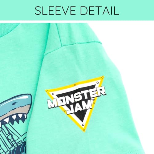 monster jam t-shirt toddler to little kid grave digger el toro loco megalodon