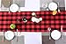 Artmag Christmas Table Runner Red Black Cotton Buffalo Check Plaid and Burlap Double Sided Reversible Table Runner for Holiday Christmas Table Decorations, 14 x 72 Inch