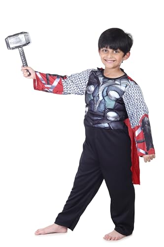 KAVI ECOM Hosiery Superhero Costume For Kids Halloween Dress Fancydress Birthday Gift | Cosplay Bodysuit for Boys and Girls (A1)