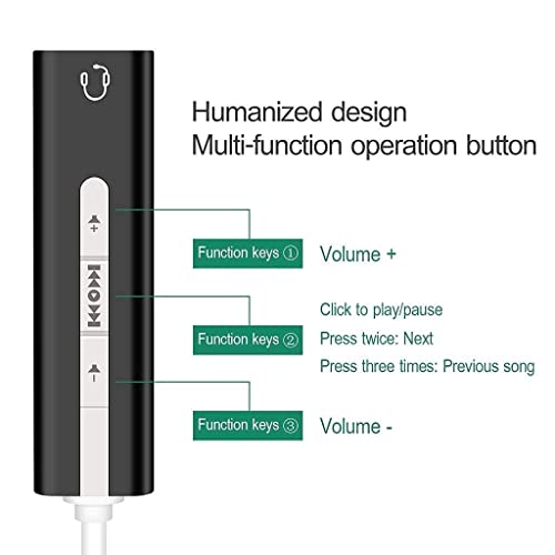Image of USB Sound Card for Laptop PC with Hi-Fi Magic Voice 7.1CH Audio Card Adapter, USB to Jack 3.5mm Earphone Microphone Speaker (Multicolor)