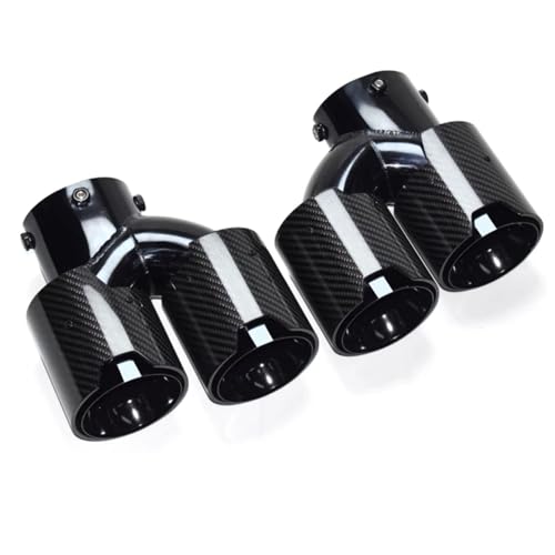 Silencieux d'échappement carbone pour remplacer les sorties d'origine ternes sur BMW M440i