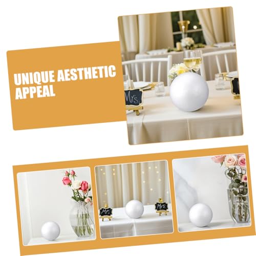 Boules en mousse ronde blanche POPETPOP support suspension accessoires vitrine - 4