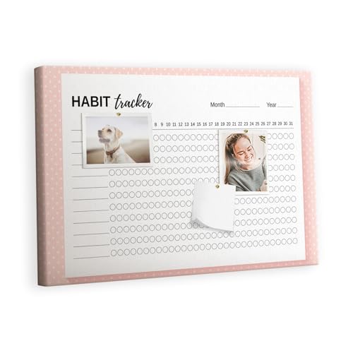 Tableau mural pour bureau home office et suivi des habitudes créatives en couleur
