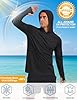 TACVASEN Mens Rash Guard Hoodies UPF 50+ Sun Protection T-Shirt Sun Hoodie Men Summer Swim Top Quick Dry Hoodie Black,M #2