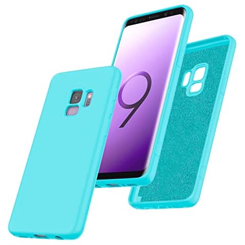 StarLodes Compatible for Samsung Galaxy S9 Phone Case,Liquid Silicone Case with Microfiber Lining Anti-Scratch for Samsung S9-Light Green Cover