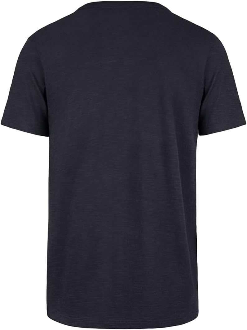 47 Brand MLB Men's Team Color Distressed Imprint Primary Logo Short Sleeve Baseball T-Shirt