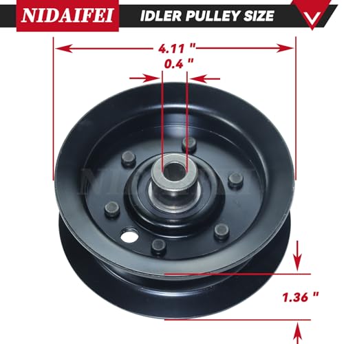 NIDAIFEI Polia intermediária 106-2175 com kit de ferramentas de montagem substitui Toro 132-9420 par