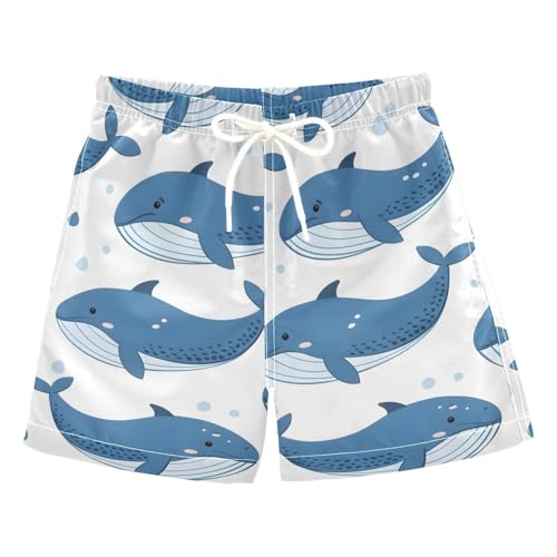 OREZI Boys Swim Trunk Shorts Cartoon Whale Bathing Suit for Toddler Kids Teens - Main Image