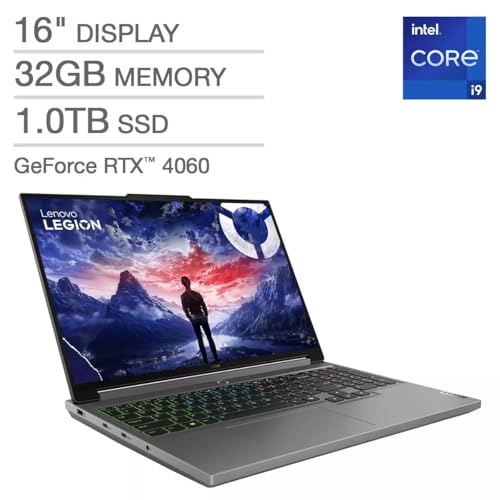 Legion 5i Gaming Laptop - con Office Lifetime, CPU Intel 24-Core i9-14900HX, display da 165 pollici a 165 Hz, GeForce RTX 4060, retroilluminazione RGB, Wi-Fi 6, Win 11 Pro, con accessori - Notebook - Immagine 2