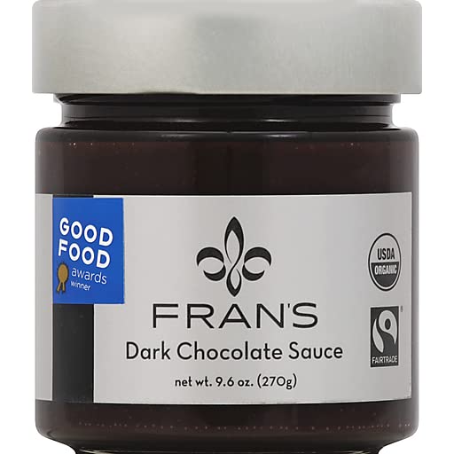 Miniatura 2 de Fran's - Juego de tarro de salsa de chocolate negro de 9.6 onzas con cuchara de degustación, juego de regalo de postre gourmet por Gifts from the