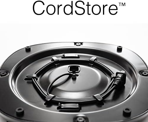 GT STUDIO SONOS Speaker Stands for SONOS One, One SL, Play:1, Play:3, Premium Design Improves Surround Sound, Complete Cord Concealment, Heavy Base - (Pair, Black)