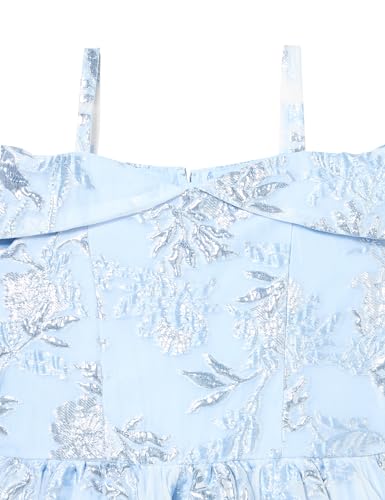 Speechless Girls' Off The Shoulder Maxi Party Jacquard Dress2