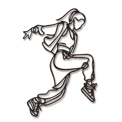 Xedatric Dynamic Girl Hip Hop Dancer Metal Wall Art