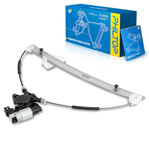 Image of PHILTOP Front Left Driver Side Power Window Regulator and Motor Assembly Compatible with 2006-2010 2012-2013 Mazda 5 Replaces 748-083,6 Pins