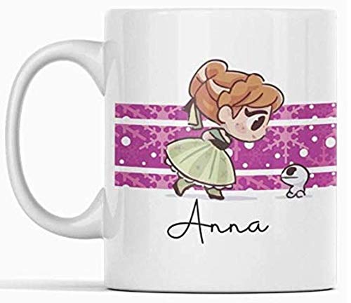 Taza Anna Frozen - Cerámica Alta Resistencia 330 mL - Apta Microondas y Lavavajillas - Regalo Original